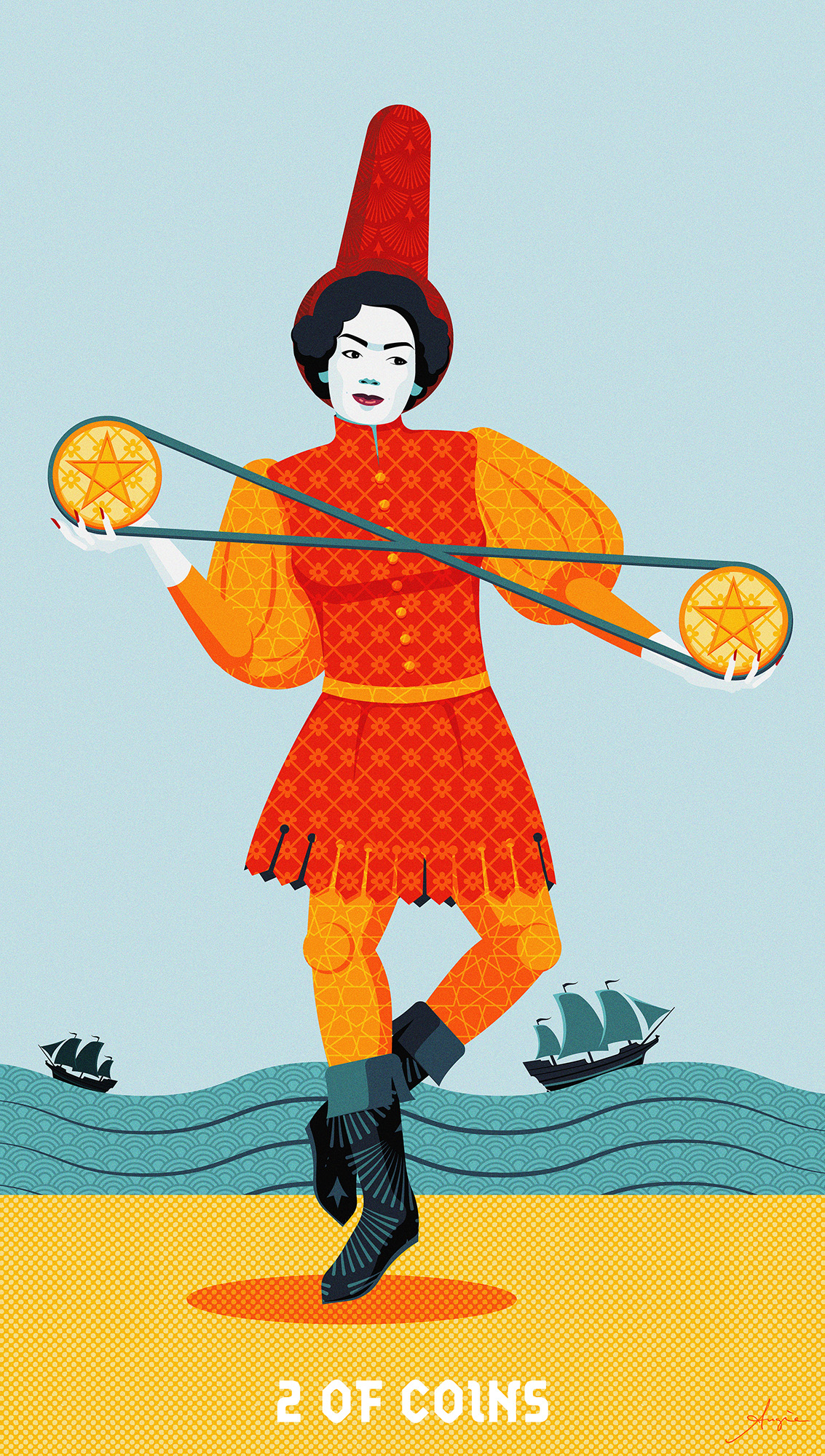 Tarot Deck: 2 of Coins