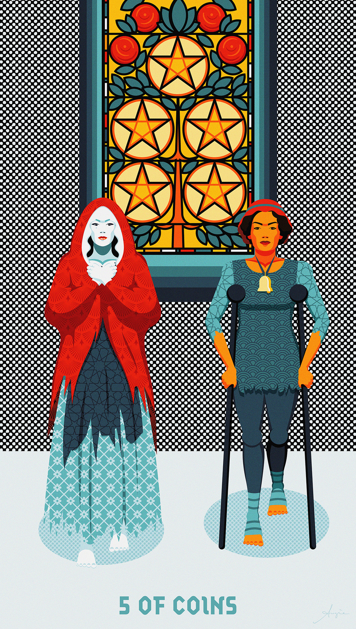 Tarot Deck: 5 of Coins