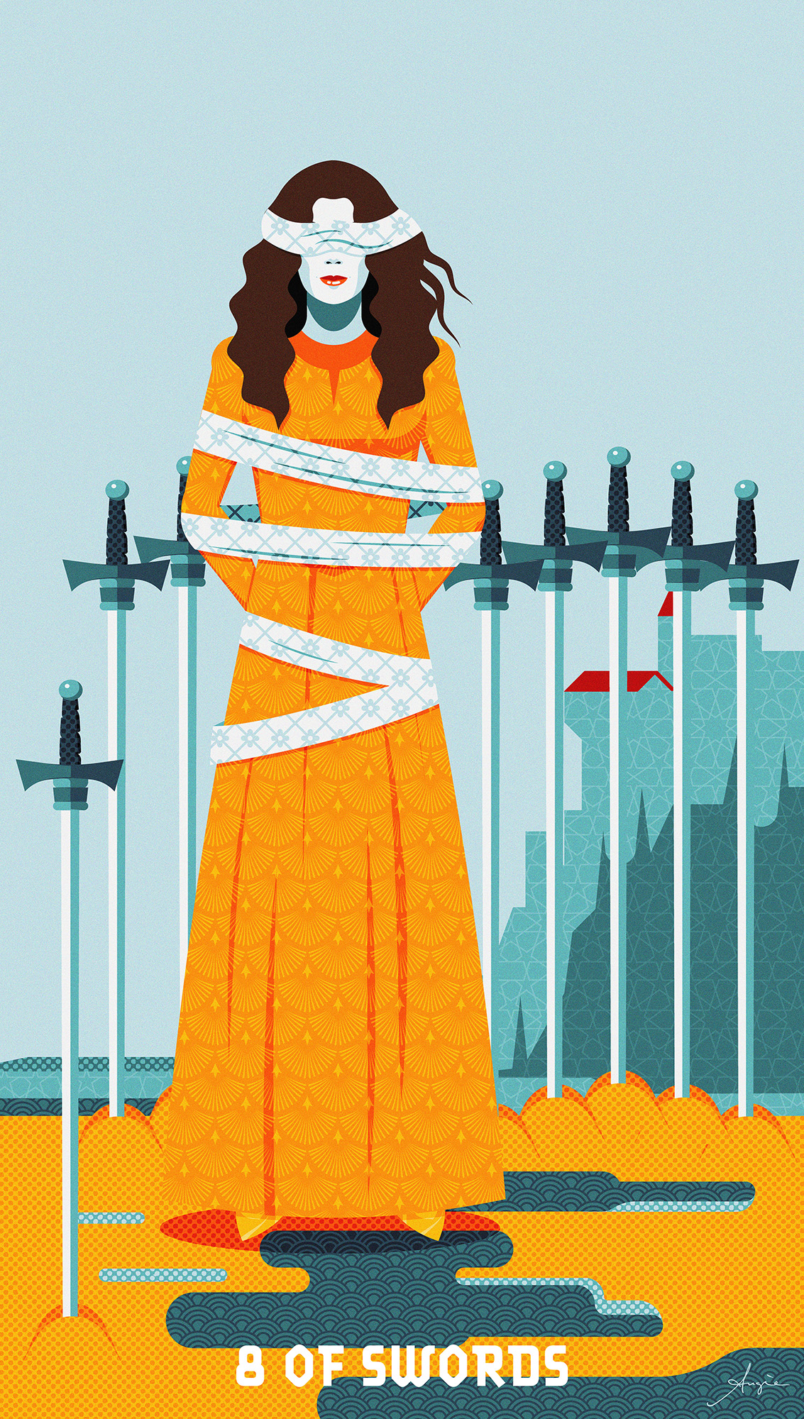 Tarot Deck: 8 of Swords