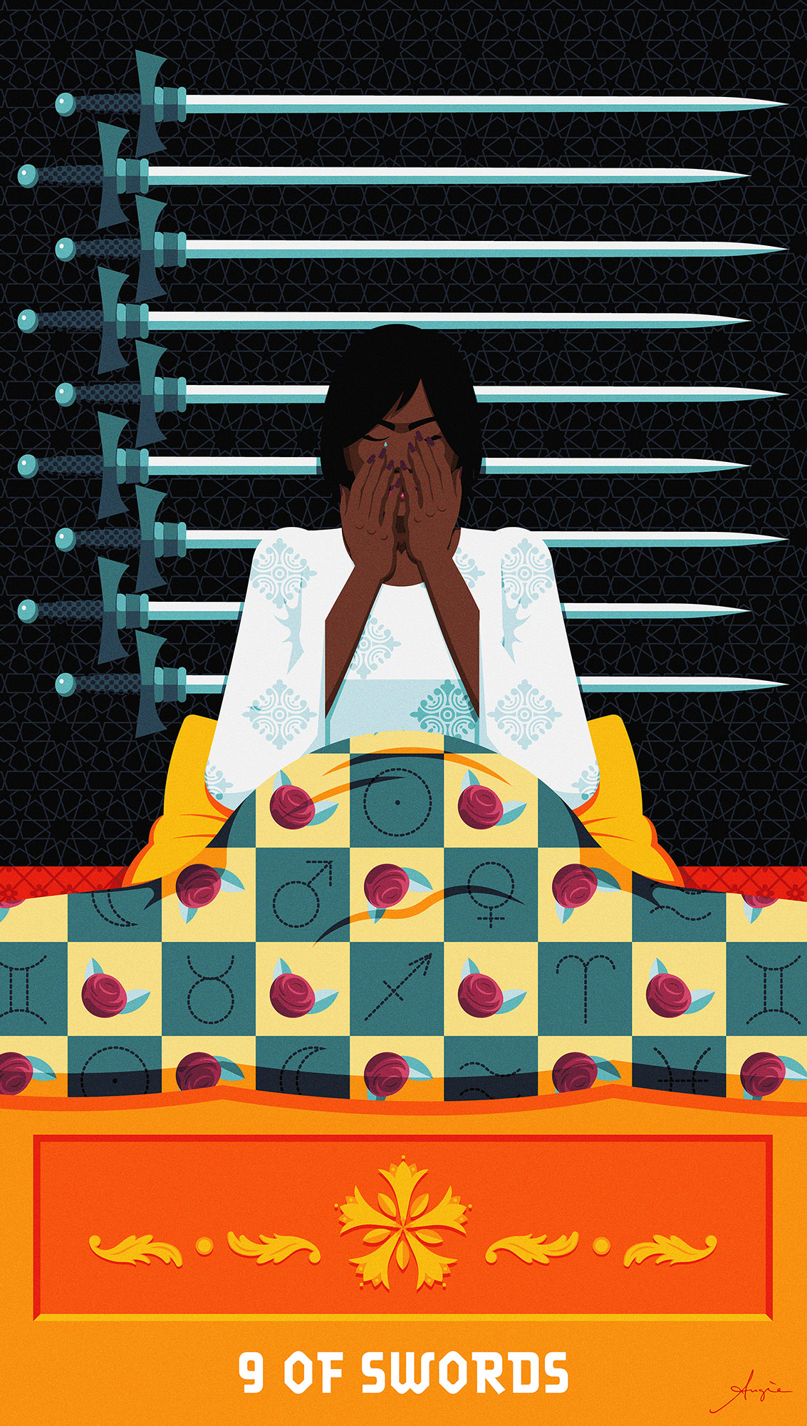 Tarot Deck: 9 of Swords