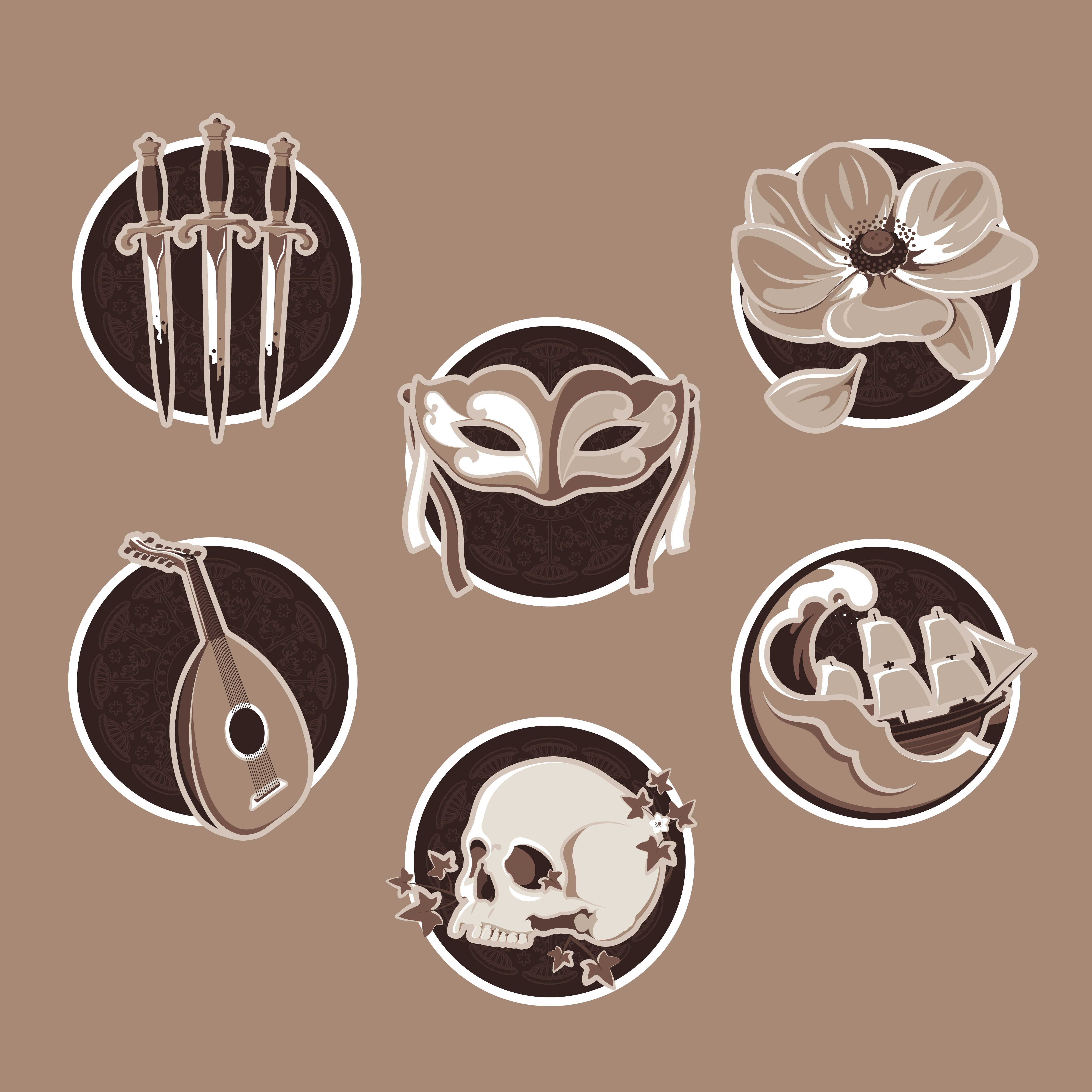 Pictograms for Dueling Cupids game